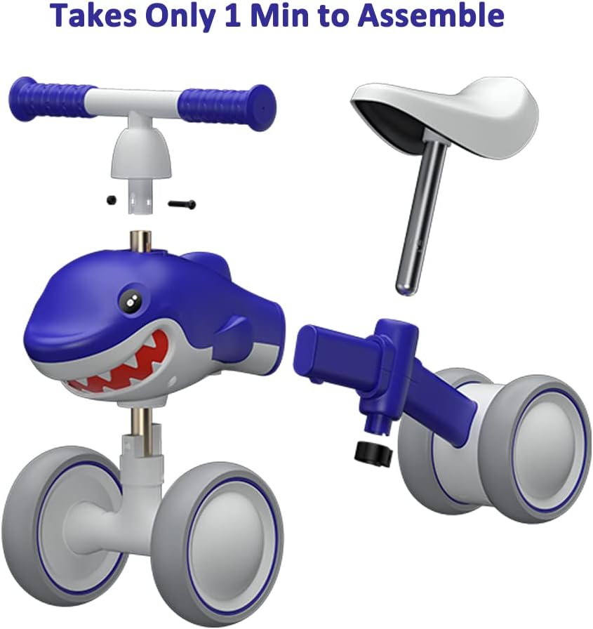 GlowRide Kids Balance Bike with Adjustable Seat