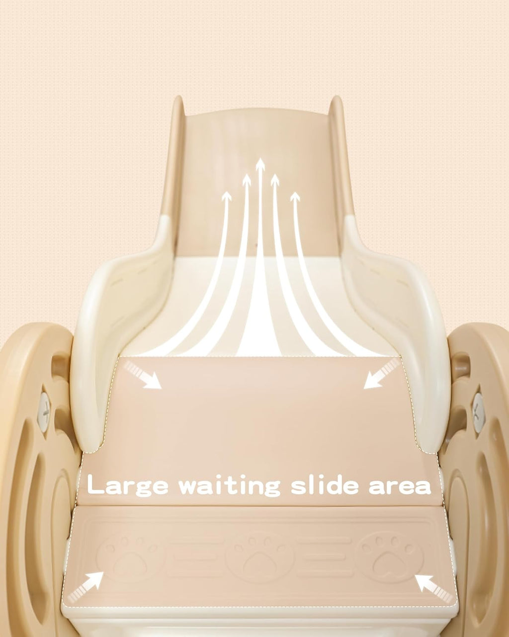 StarStep Foldable Indoor Play Slide with Safety Rails