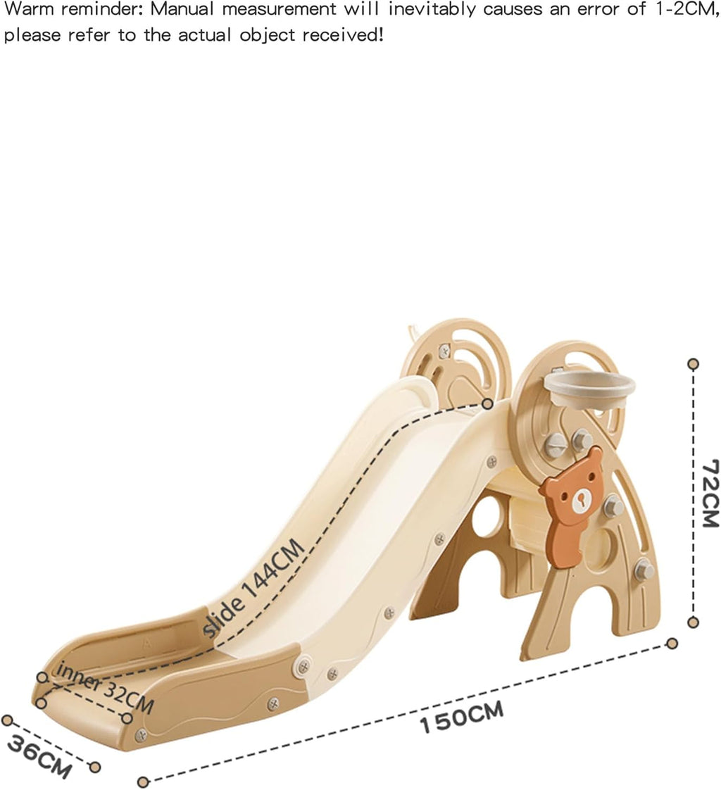 StarStep Foldable Indoor Play Slide with Safety Rails