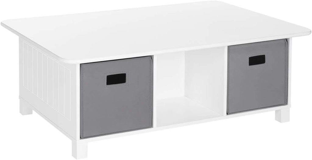 WonderPlay Wooden Activity Table with Storage Bins